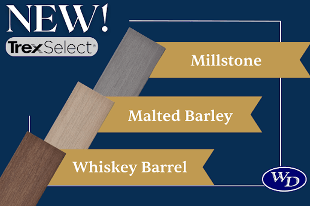 Trex Select Malted Barley Whiskey Barrel composite deck boards
