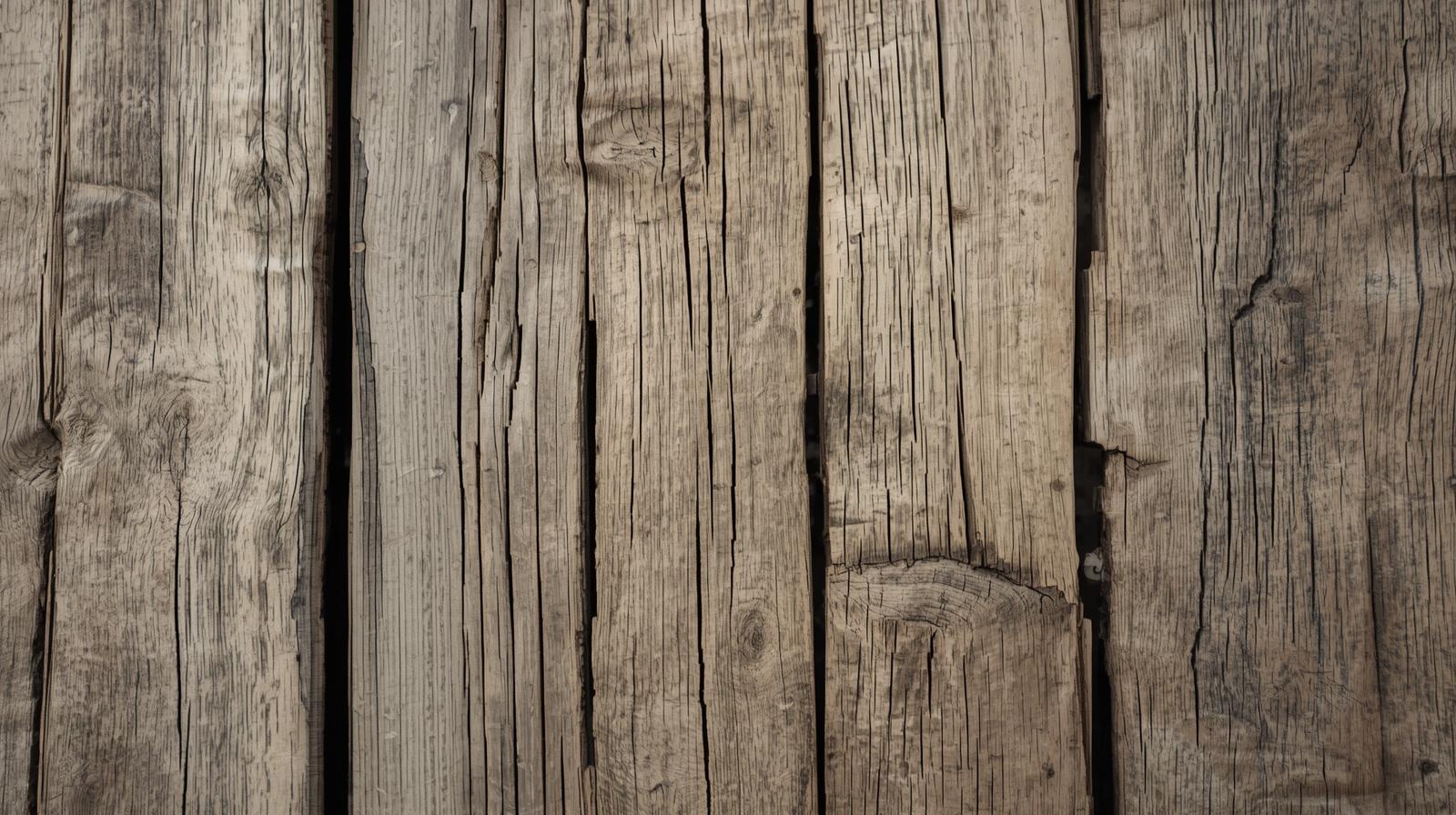 Widespread Cracking Splintering and Warping