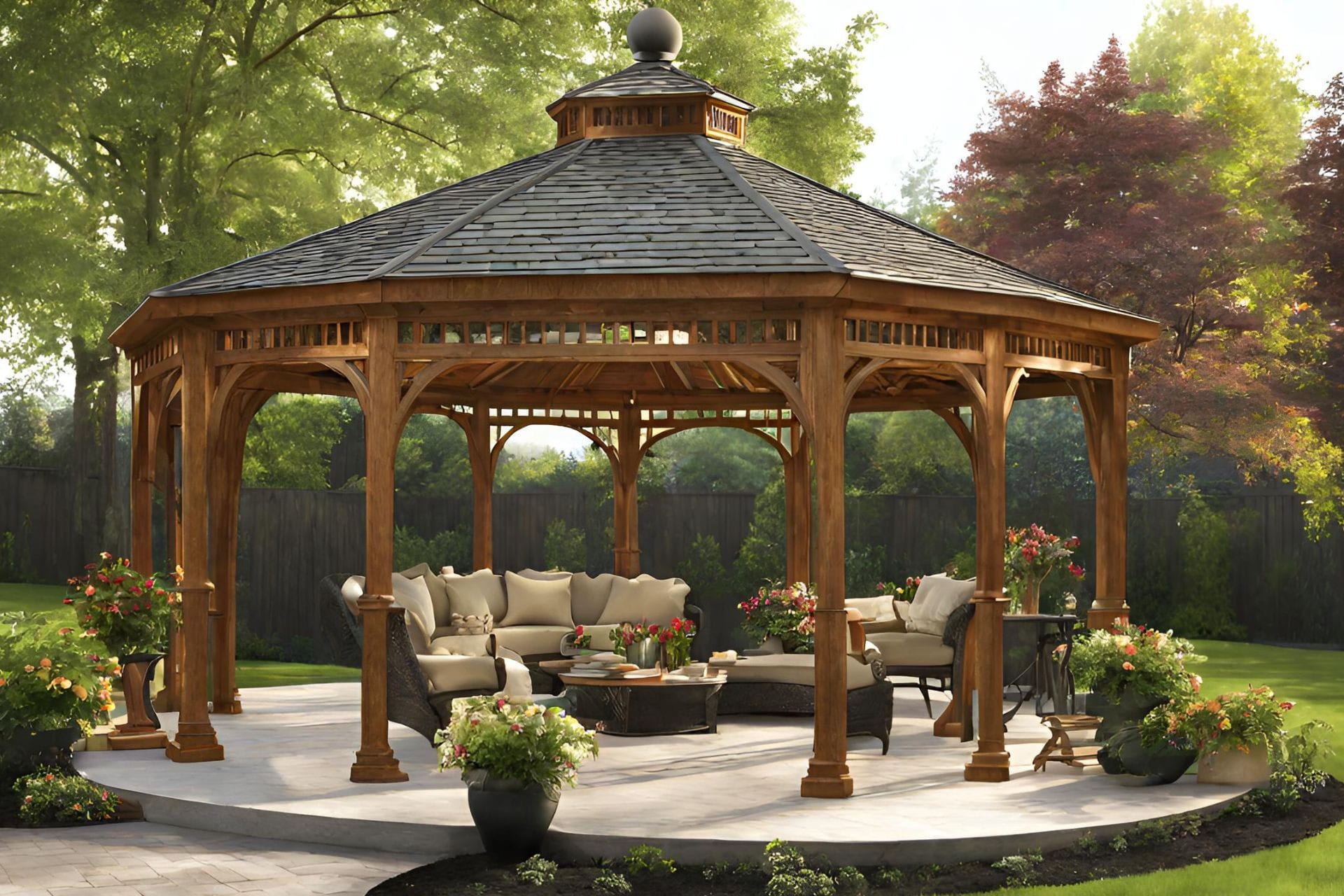 Gazebo-style Pergola, Warner's Decking Naperville