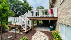 Raised Trex Decking Project