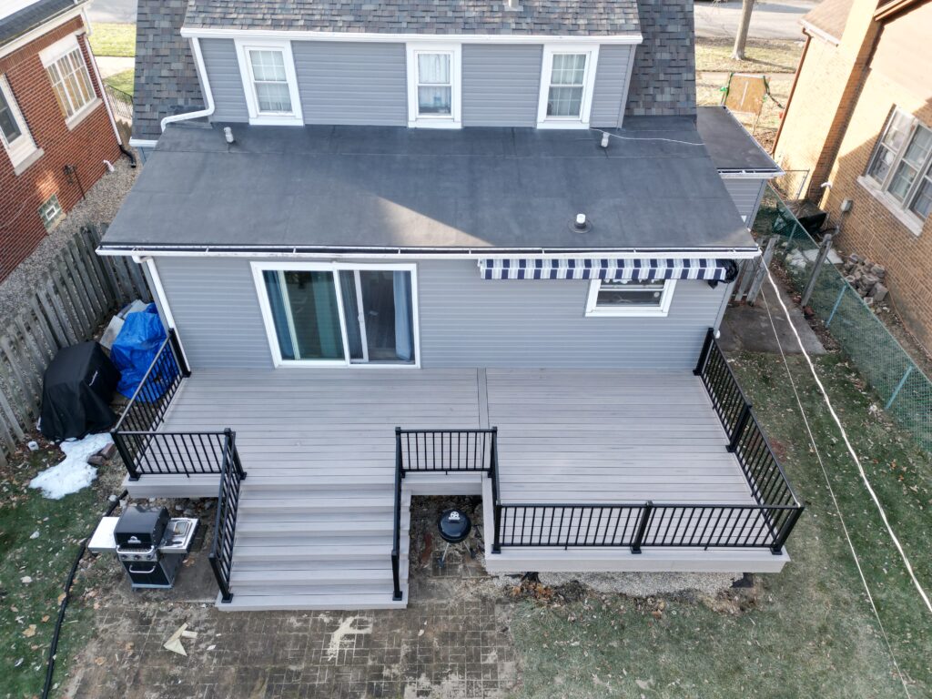 default Trex composite deck replacement in Indiana