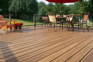 Outdoor Fiberon deck project completed in Chicago suburbs
