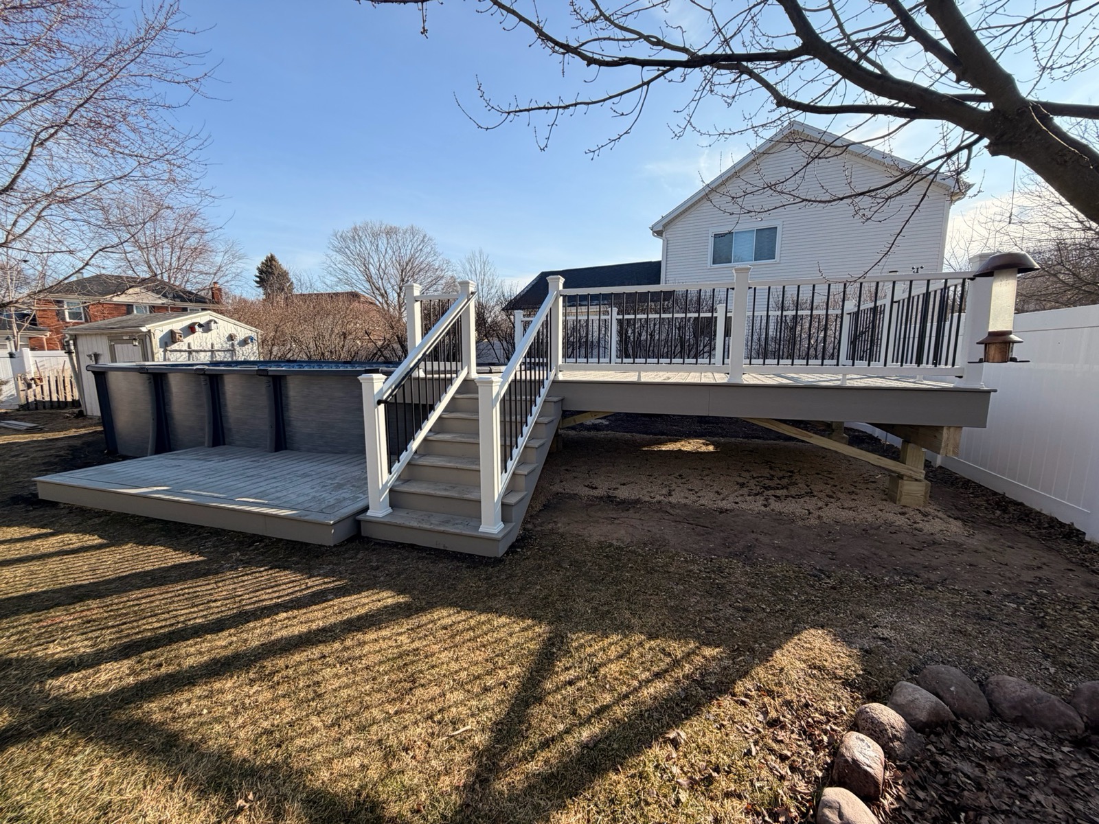 aurora illinois composite pool deck