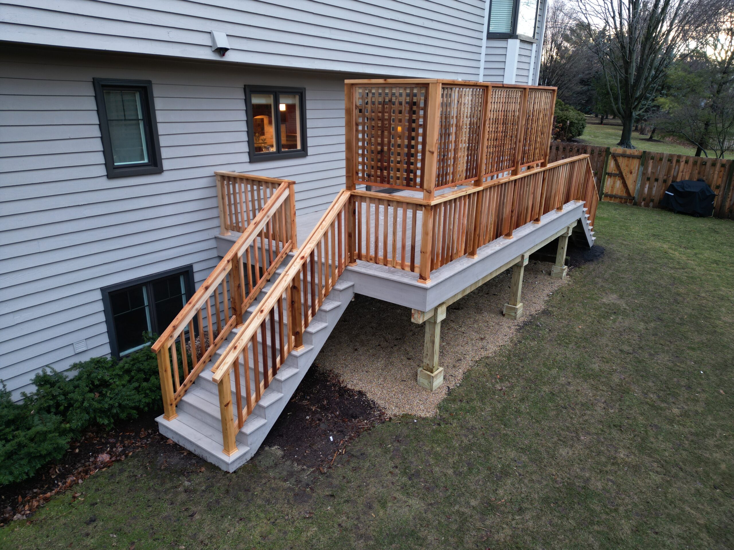 Timbertech deck buit in Naperville, Illinois