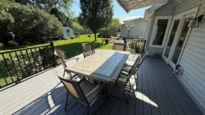 Perspective view from a composite deck in Naperville, IL