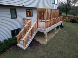 Timbertech deck built in Naperville, Illinois