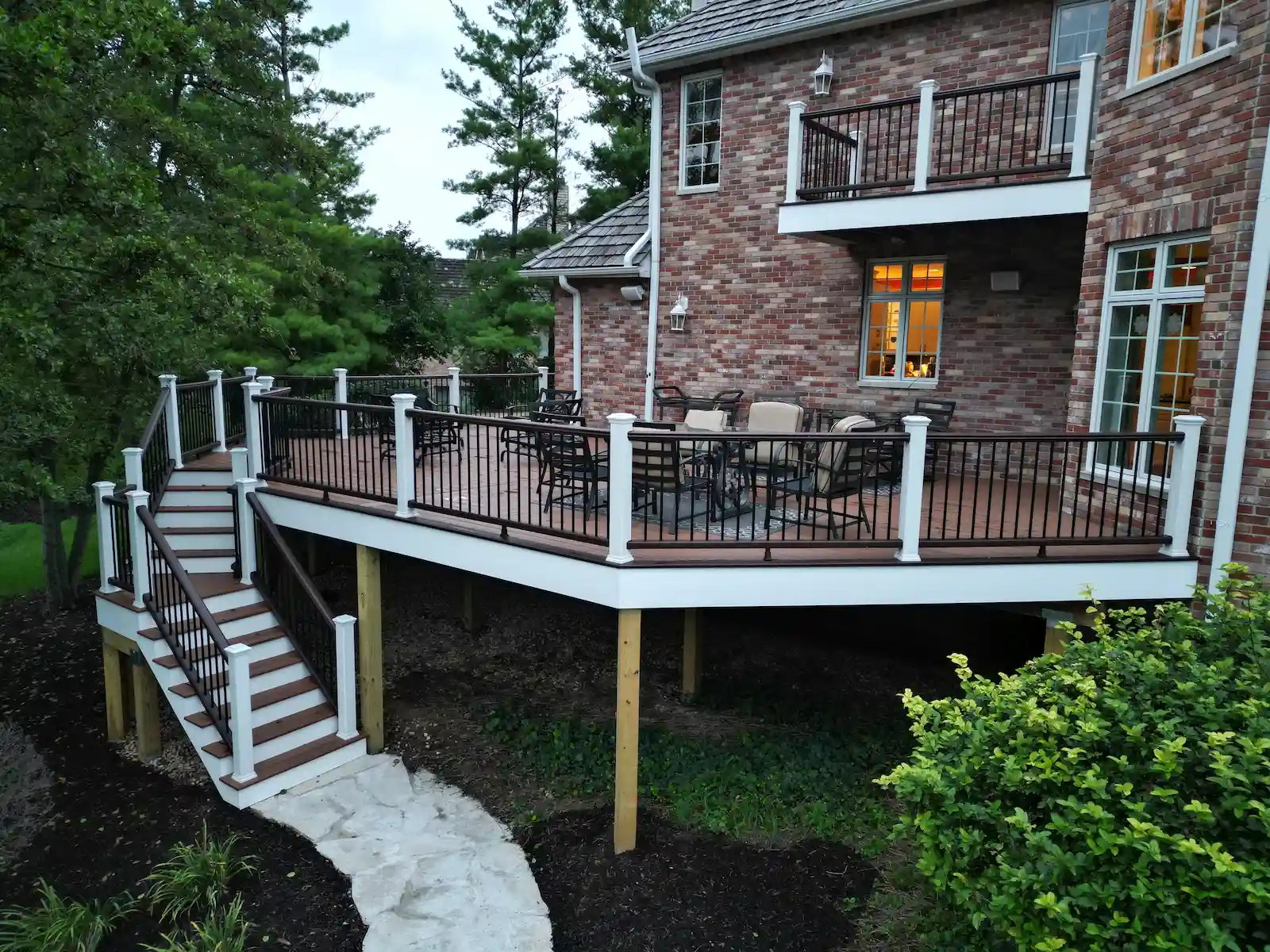 Trex Transcend Deck Resurfacing & Balcony Addition in Shorewood, IL